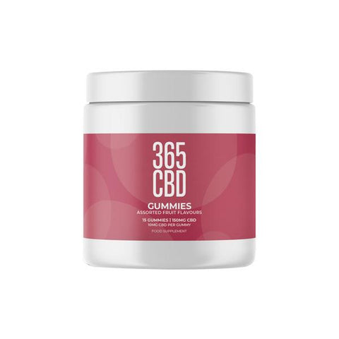 365CBD Assorted Fruit Flavoured Gummies 150mg CBD - GU PAK