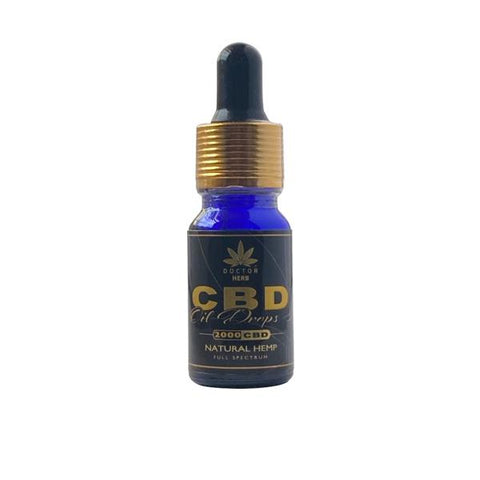 Doctor Herb 2000mg CBD Natural Hemp Full Spectrum CBD Oil 10ml - GU PAK