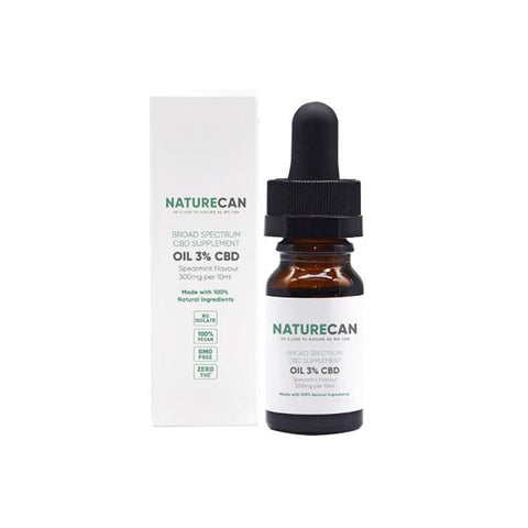 Naturecan 3% 300mg CBD Spearmint Broad Spectrum MCT Oil 10ml - GU PAK