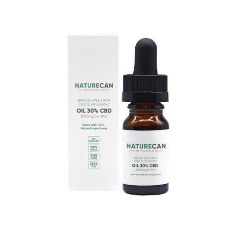 Naturecan 30% 3000mg CBD Broad Spectrum MCT Oil 10ml - GU PAK