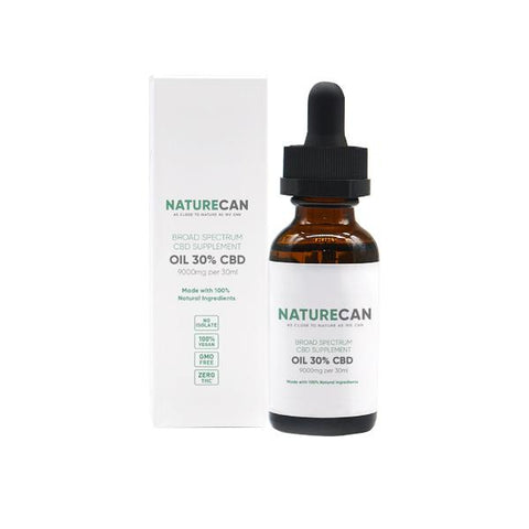 Naturecan 30% 9000mg CBD Broad Spectrum MCT Oil 30ml - GU PAK