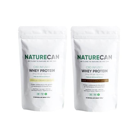 Naturecan 500mg CBD Protein Powder 500g - GU PAK