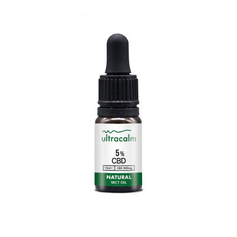 Ultracalm 500mg CBD Broad Spectrum MCT CBD Oil 10ml - Natural - GU PAK