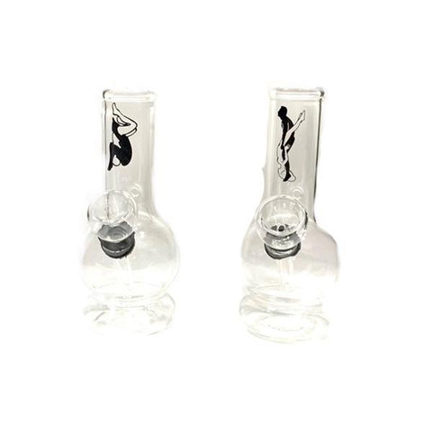 12 x 5" Mixed Designing Small Glass Bong - GWP Mix - GU PAK