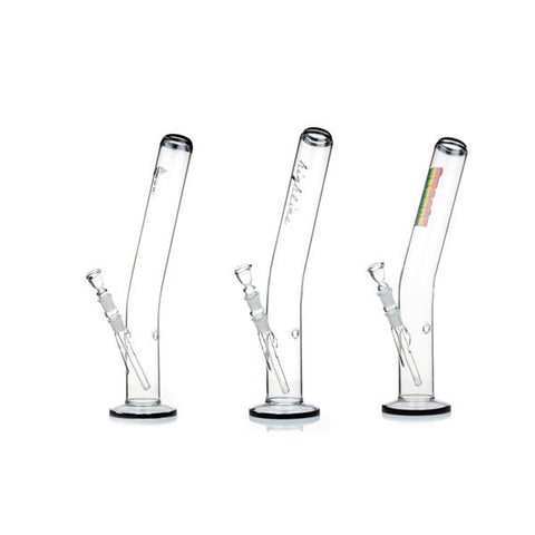3 x 18" Mixed Designs Curved Glass Bong - RK30 - GU PAK