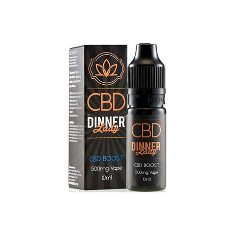 Dinner Lady 500mg CBD 10ml E-Liquid Boost (70VG-30PG) - GU PAK