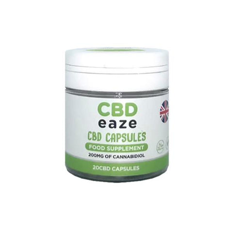 CBD Eaze Full Spectrum 200mg CBD Capsules - GU PAK