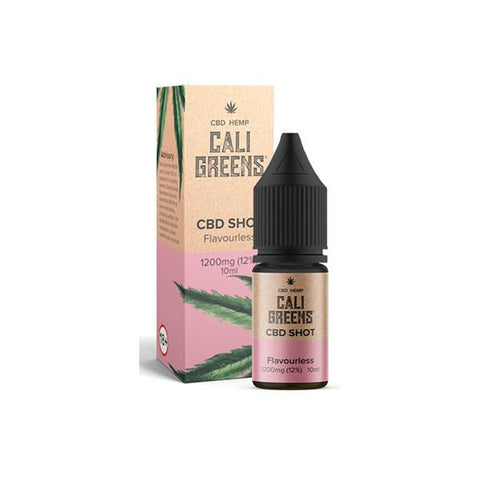 Cali Greens 1200mg CBD Flavourless Shot 10ml - GU PAK