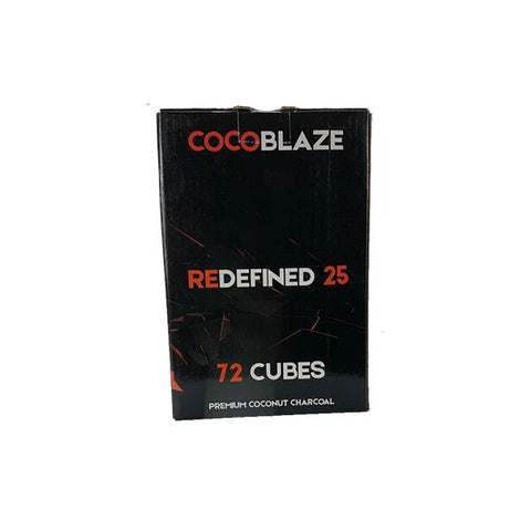 Coco Blaze Redefined 25 Charcoal 72 Cubes - GU PAK