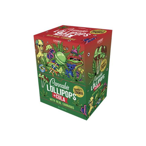 Euphoria Big Pack Cannabis + Cola Lollipops 12g x 200pcs (Approx) - GU PAK