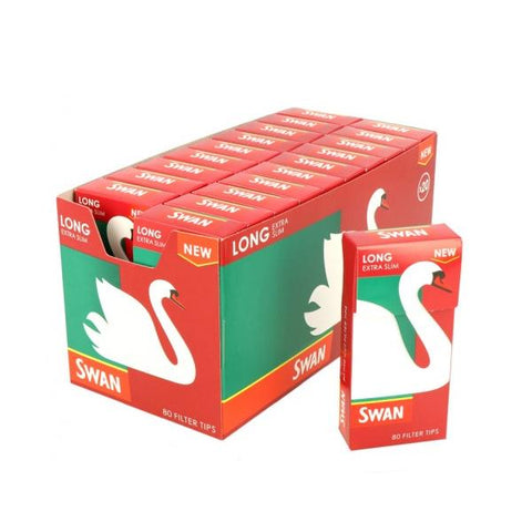 20 Swan Extra LONG Slim Filter Tips - GU PAK