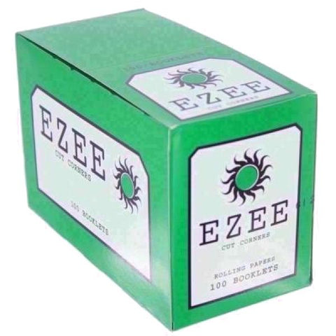 Ezee Green Cut Corner Standard Rolling Papers - GU PAK