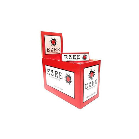 100  Ezee Red Cut Corner Regular Rolling Papers - GU PAK