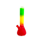 6 x 12" Frosted Rasta Glass Bong - GWP 12 - GU PAK