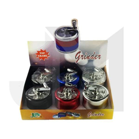 4 Parts JC Manual Metal Coloured 60mm Grinder - GU PAK