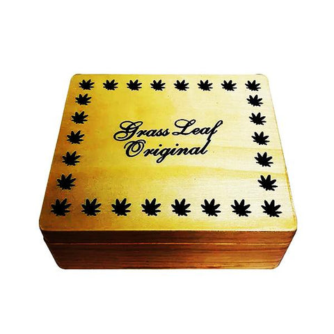Grass Leaf Original Large Wooden Storage Box - GU PAK