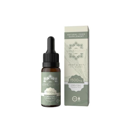 Loveburgh 1500mg MCT CBD Oil 10ml - GU PAK