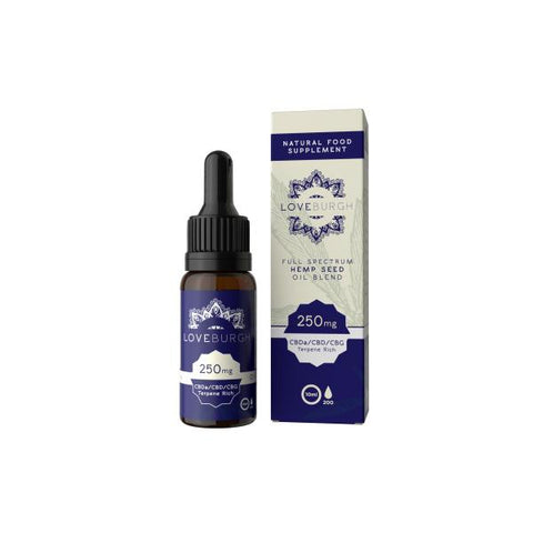 Loveburgh 250mg Hemp Seed CBD Oil 10ml - GU PAK