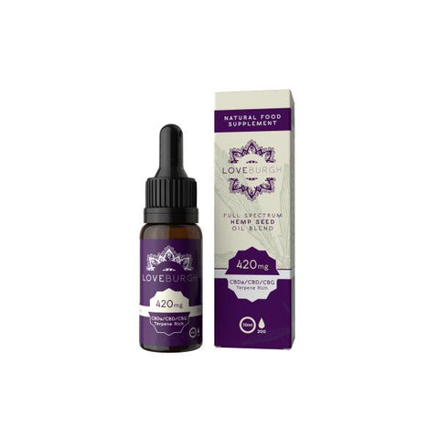 Loveburgh 420mg Hemp Seed CBD Oil 10ml - GU PAK
