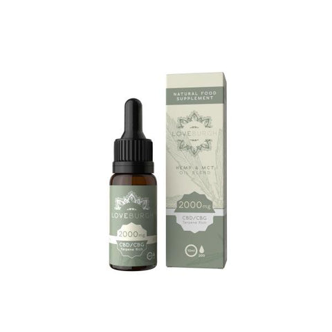 Loveburgh 2000mg MCT CBD Oil 10ml - GU PAK
