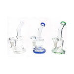 6 x 7" Mix Colour Curved Glass Bong - WP-54 - GU PAK