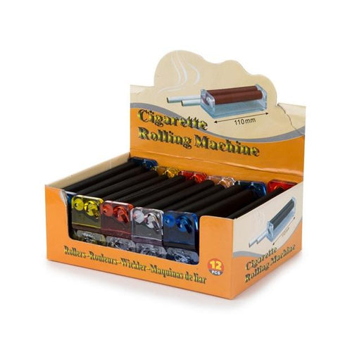 12 x Plastic Multi Colour King Size Rolling Machine - R001 - GU PAK