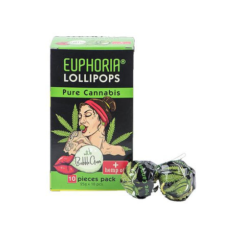Euphoria Cannabis Lollipops - Pure Cannabis - GU PAK