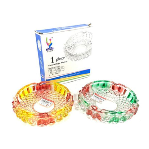 Qianli Natural Type Multi colour Glass Ash Tray - G1008 - GU PAK