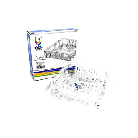 Qianli Natural Type Square Clear Glass Ash Tray- G1016-4W - GU PAK