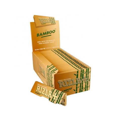 50 Rizla Bamboo King Size Ultra Thin Rolling Papers - GU PAK