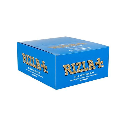 50 Blue King Size Slim Rizla Rolling Papers - GU PAK