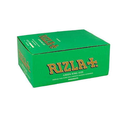 50 Green King Size Rizla Rolling Papers - GU PAK