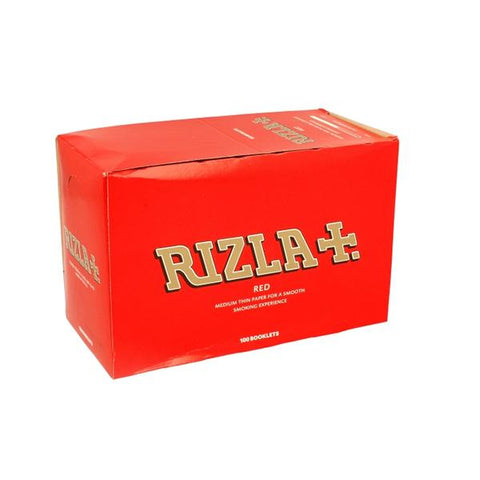 100 Red Regular Rizla Rolling Papers - GU PAK