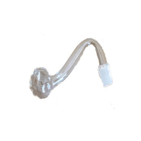 10 x S Shape 55mm Hook Polish Glass Pipe - GP126 - GU PAK