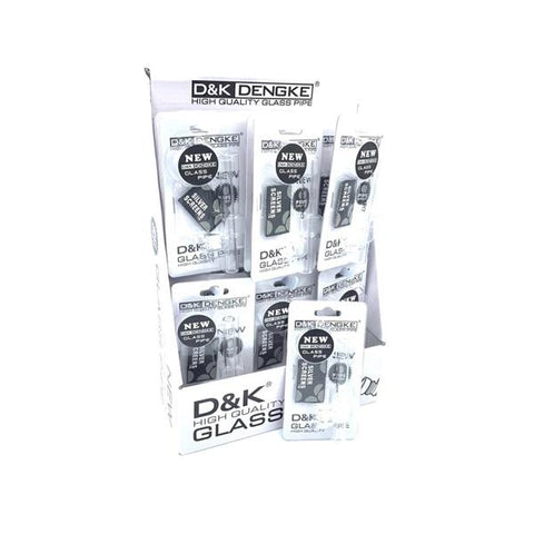 24 x D&K Glass Pipe with Screens Display Set - DK8581 - GU PAK