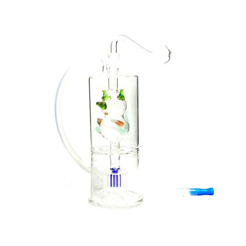 Stylish Glass Water Pipe - No 13 - GU PAK
