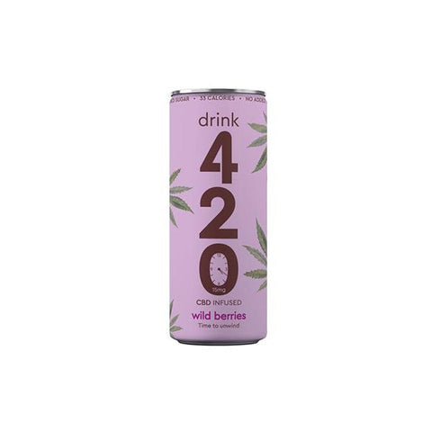 Drink 420 CBD 15mg Infused Sparkling Drink - Wildberry - GU PAK