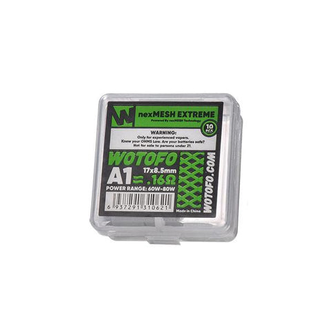 Wotofo NexMesh Mesh Strips 0.16ohms/ 0.15ohms/0.13ohms - GU PAK