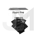 5 x Zipper Branded  30mm x 30mm Black Bags - GU PAK