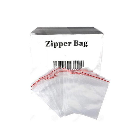 5 x Zipper Branded 55mm x 55mm Clear Baggies - GU PAK