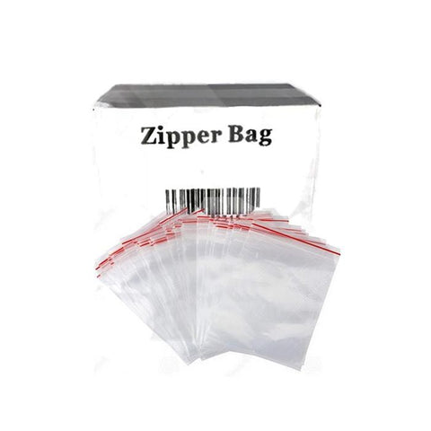 Zipper Branded 55mm x 65mm  Clear Baggies - GU PAK
