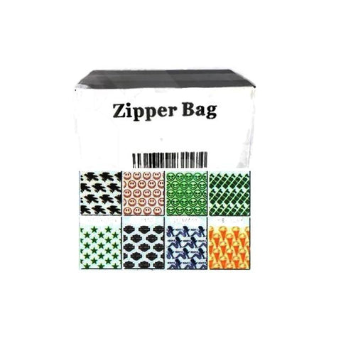 5 x Zipper Branded 35mm x 25mm Printed Leaf  Baggies - GU PAK