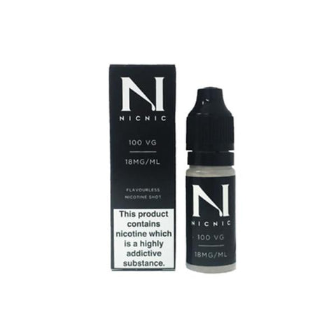 NIC NIC 18mg Nicotine Shot 10ml 100VG - GU PAK